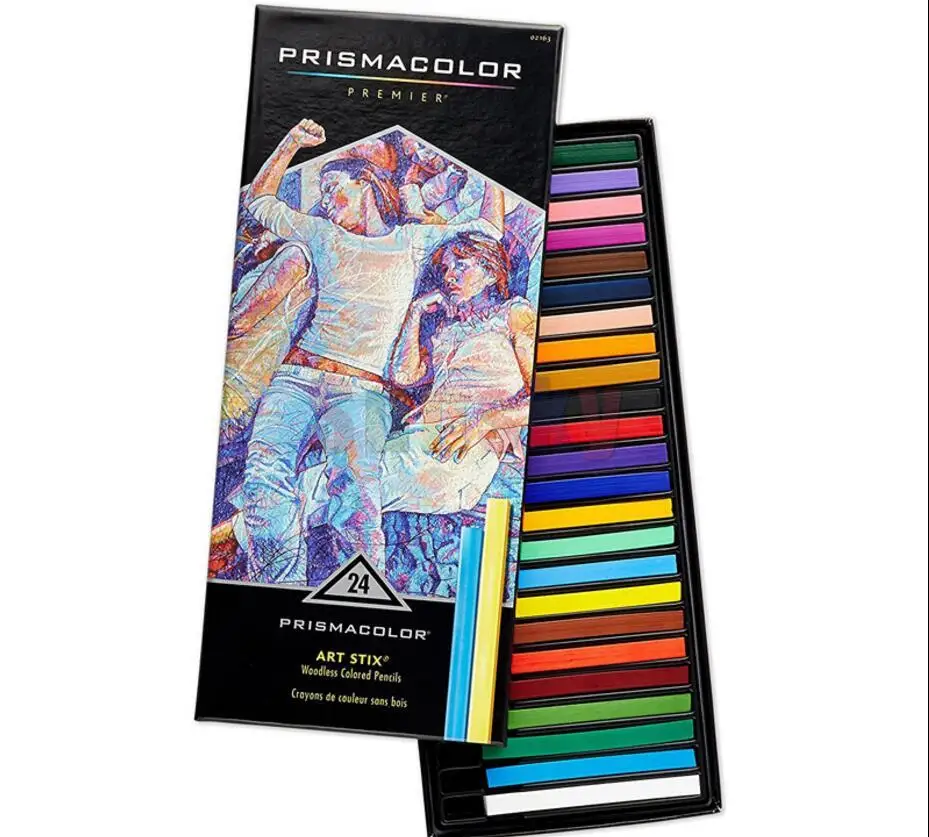 Пастельная палка 12/24/36/48/96 цветов lapis de cor совместимая с prismacolor Набор цветных