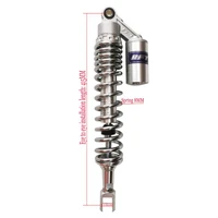 new 1pair 400mm410mm420mm430mm Motorcycle Shock Absorber Suspension for HONDA YMAHA SUZUKI Kawasaki ATV Silver