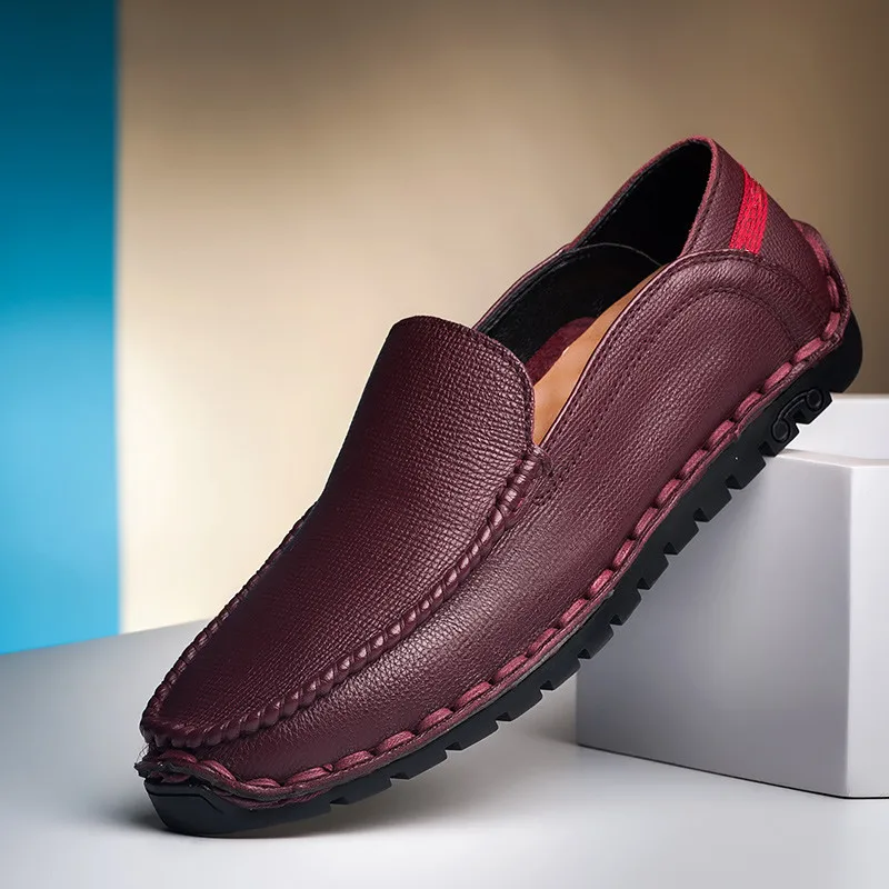 Brand New Fashion Men Loafers Genuine Leather Casual Shoes High Quality Adult Moccasins Driving Male Footwear * | Обувь