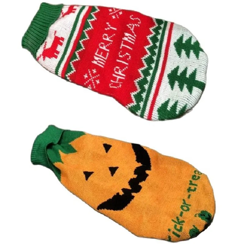 

New Halloween Sweater for Pet Autumn Winter Christmas Dog Sweater Dog Christmas Clothes