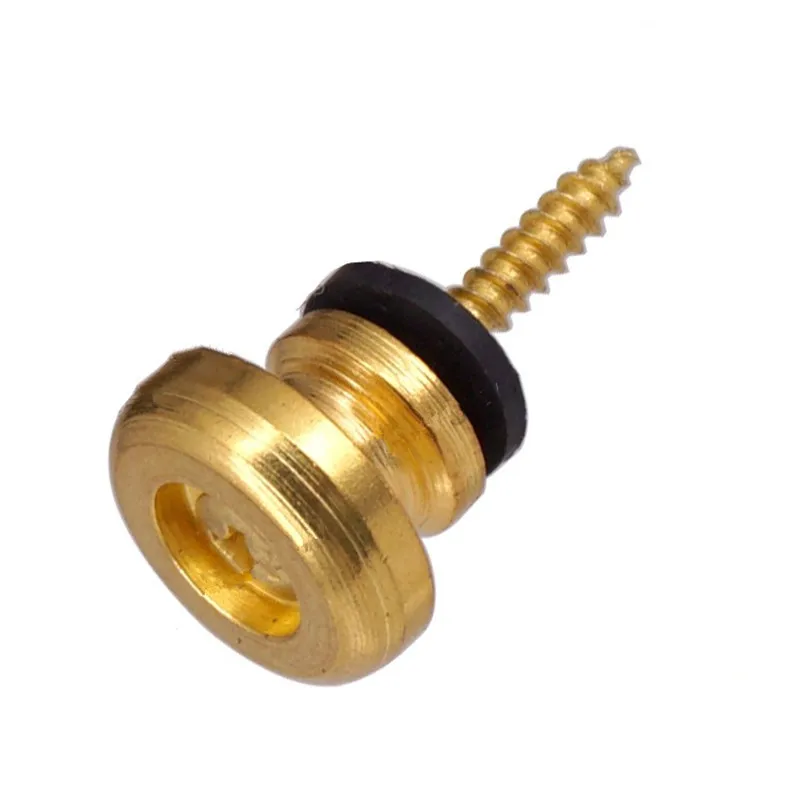 2 stücke runde kopf gitarre strap lock ende pins pegs tasten für elektrische akustische klassische gitarre bass zubehör free global shi
