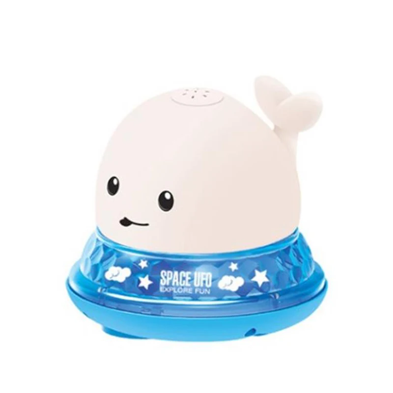 

Baby Bath Toys Spray Water Whale LED Light Up Bath Toys For Kids Electric Whale Induction Water Spay Ball Bathroom Bathtub Toys