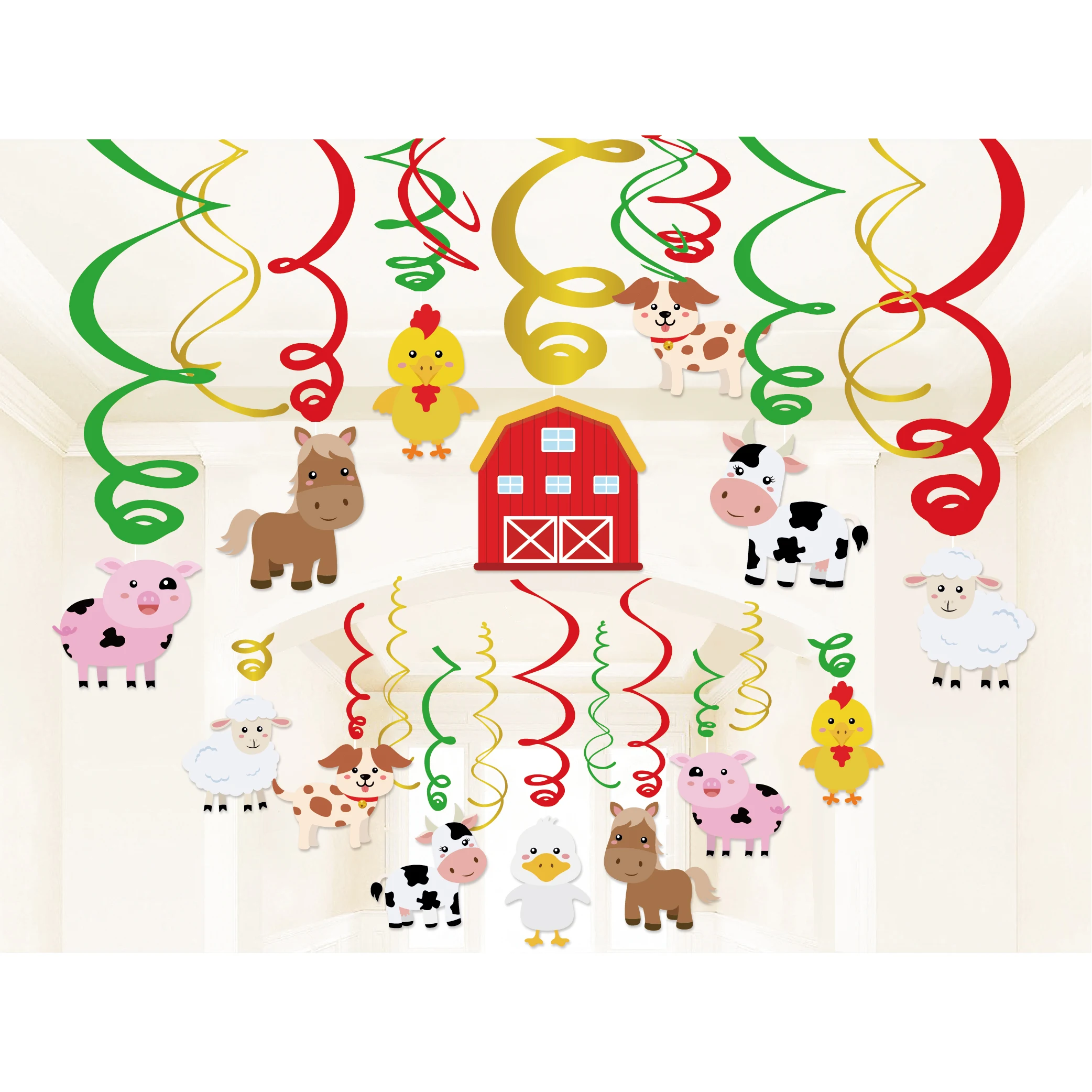 30 шт. спирали из ПВХ для украшения вечевечерние в виде животных | Дом и сад