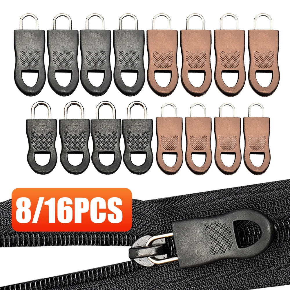 8/16 шт. Съемная пулер застежки молнии Замена молния фиксаж Ремкомплект дорожная