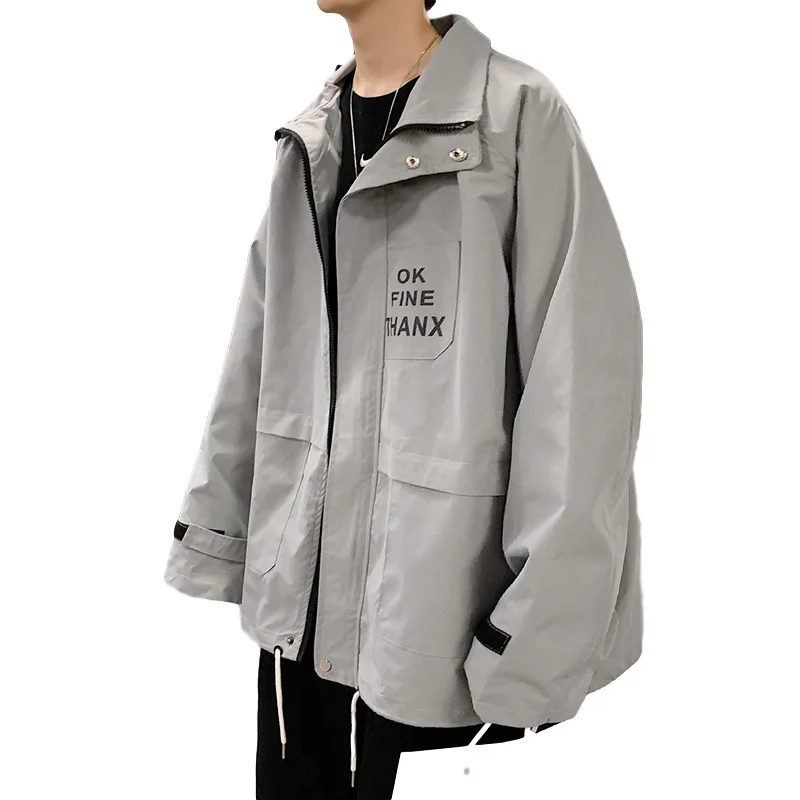 

Spring Autumn Jacket For Men Style Japanese-style Hip Hop Handsome Fashion Casacas Para Hombre High quality Casual Windbreaker