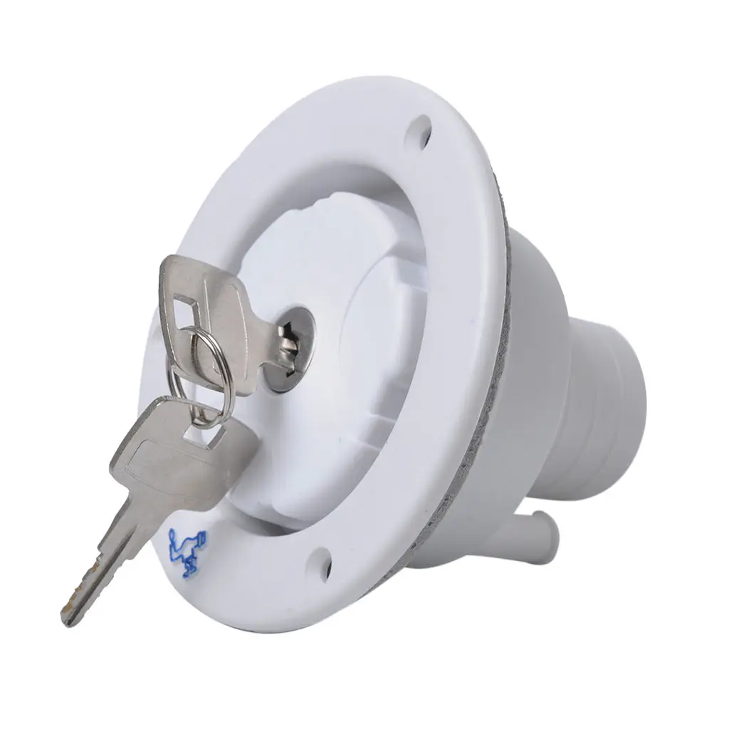 

Universal White Gravity/City Water Hatch Fill Dish Lock Keys RV Trailer