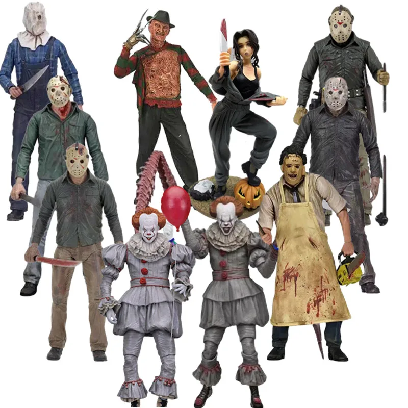 Фигурка NECA в 13th пятница Джейсон Фредди Крюгер кожаное бензопила лет спустя это