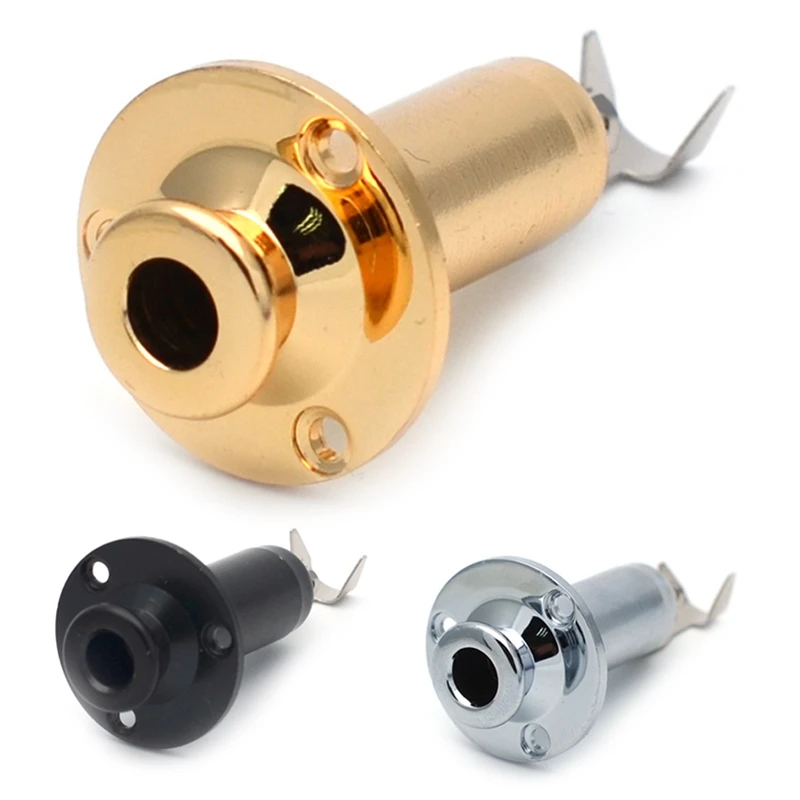 

Акустическая электрическая гитара, моно-концевой контактный разъем, розетка 6,35 мм, 1/4 дюйма, медные детали