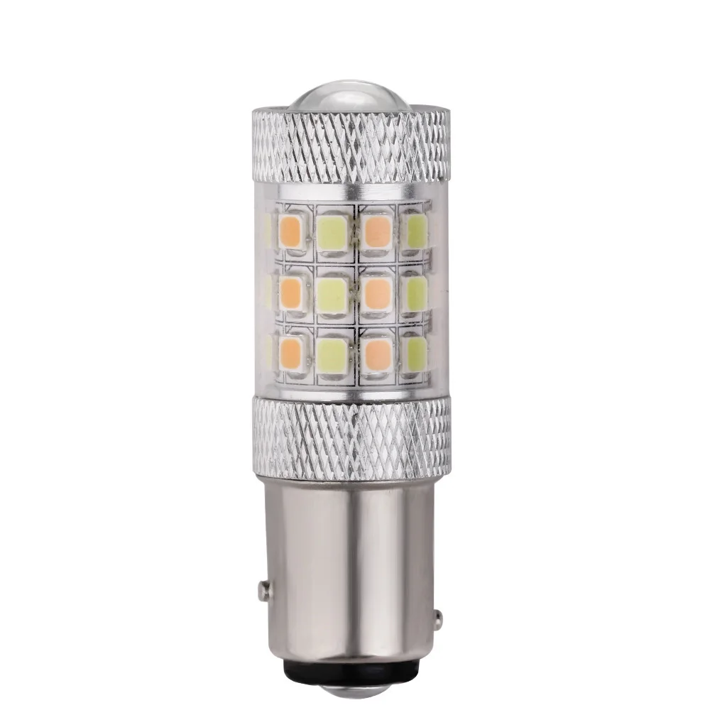 Новый горячий желтый и белый двухцветный 1157 samsung 2835 42smd 42led супер яркий светильник