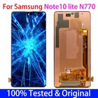 Оригинальный экран для Samsung Galaxy Note 10 Lite N770 ЖК-дисплей Super AMOLED сенсорный экран с рамкой для Samsung Note10 Lite