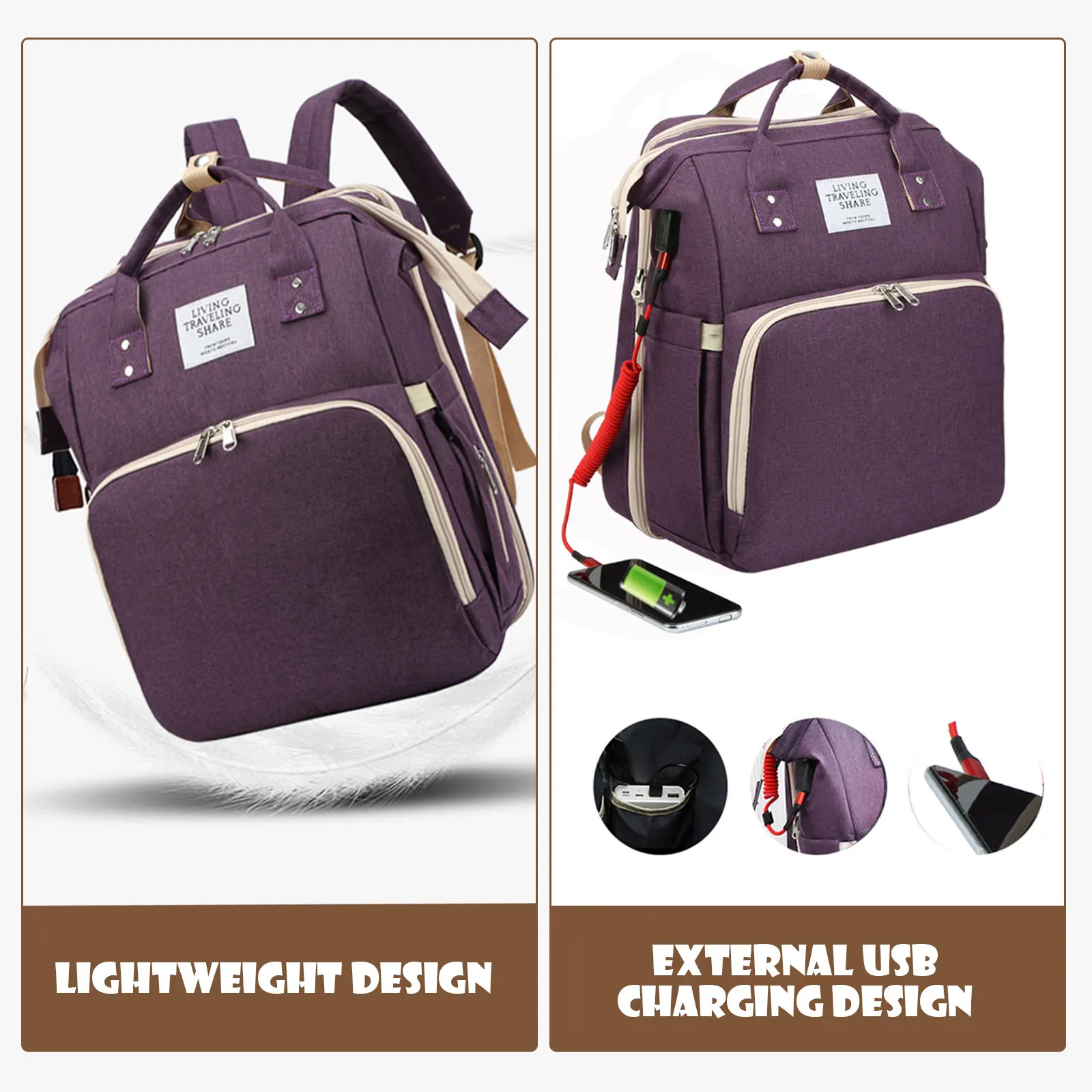 Многофункциональный рюкзак для мамы портативная вместительная сумка пеленок