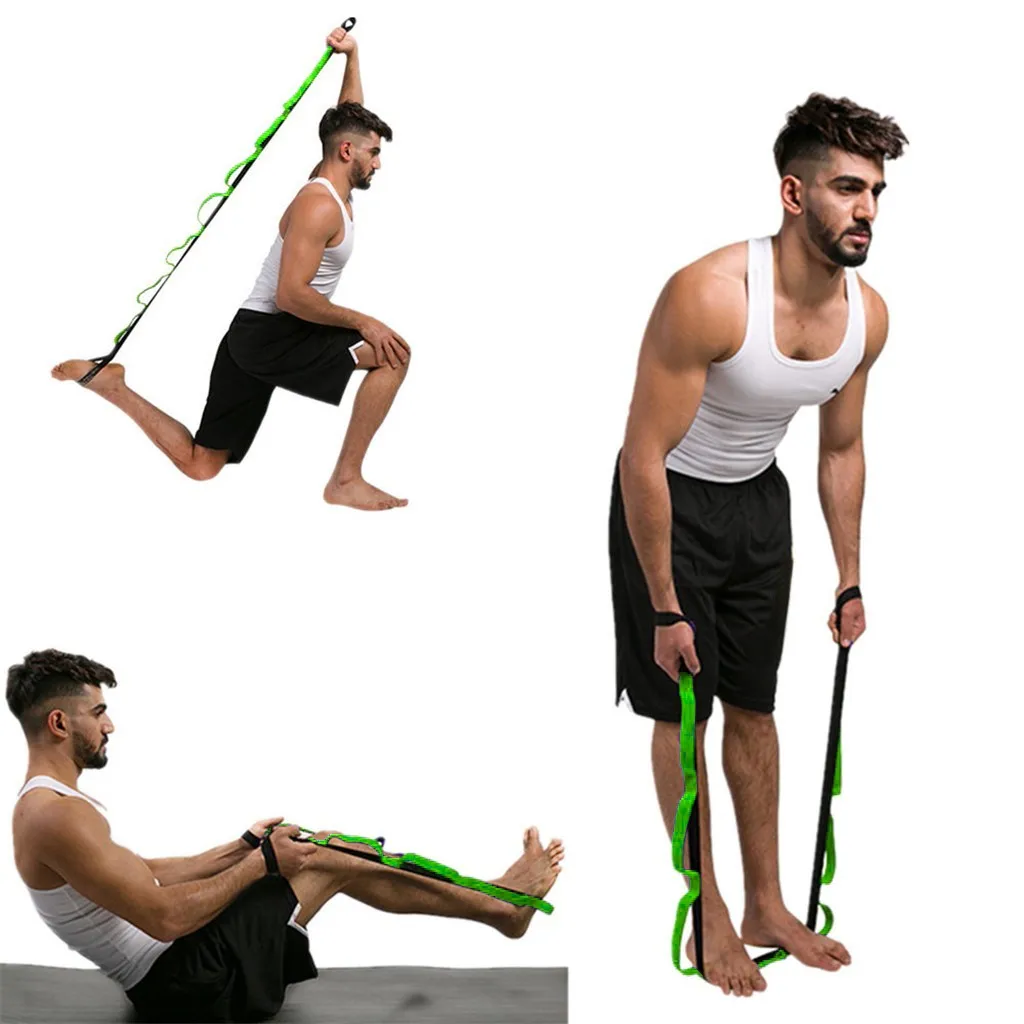 

Yoga Belts Flexible Loops Pilates Workouts Widen Yoga Stretch Out Yoga Strap Band Pull Rope Expander Elastic Resistance Bands#p4