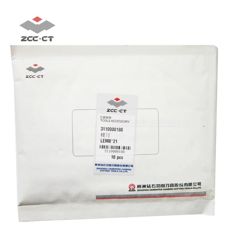10 шт. оригинальный ZCC.CT болт LEM8 * 21 держатель инструмента винт для S32R PWLNR08 10.2Nm