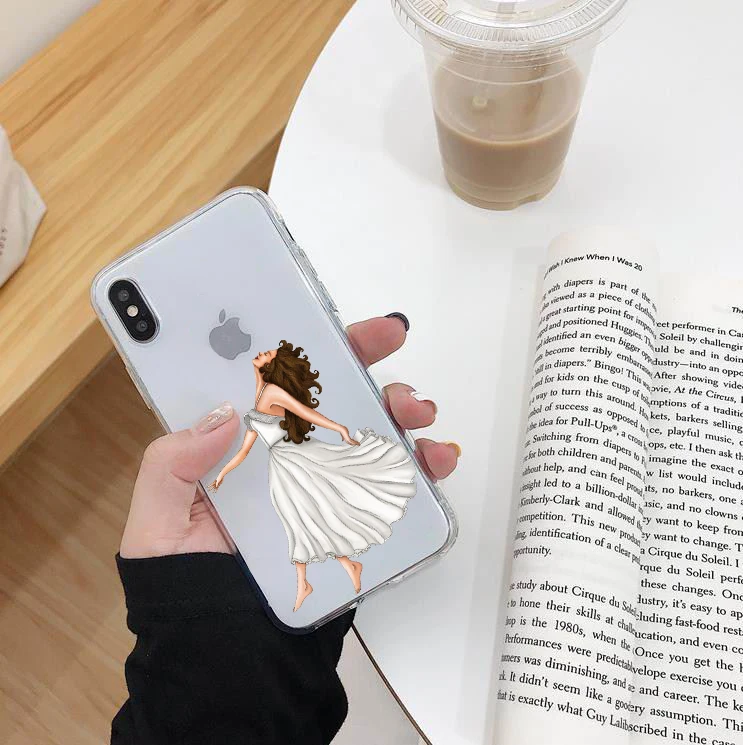 Модный дизайнерский женский силиконовый чехол накладка для iPhone 8 7 6 S Plus X XS