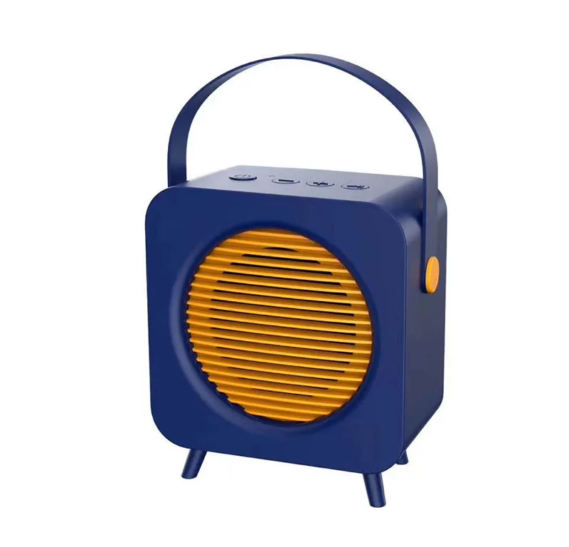 

2020 new simple and stylish portable speaker retro bluetooth audio small portable car home subwoofer