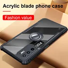 Прозрачный Акриловый чехол для xiaomi redmi note 10 pro 10s poco m3 x3 pro nfc f3 mi 11i 11 lite, защитный чехол из ТПУ, защитная оболочка