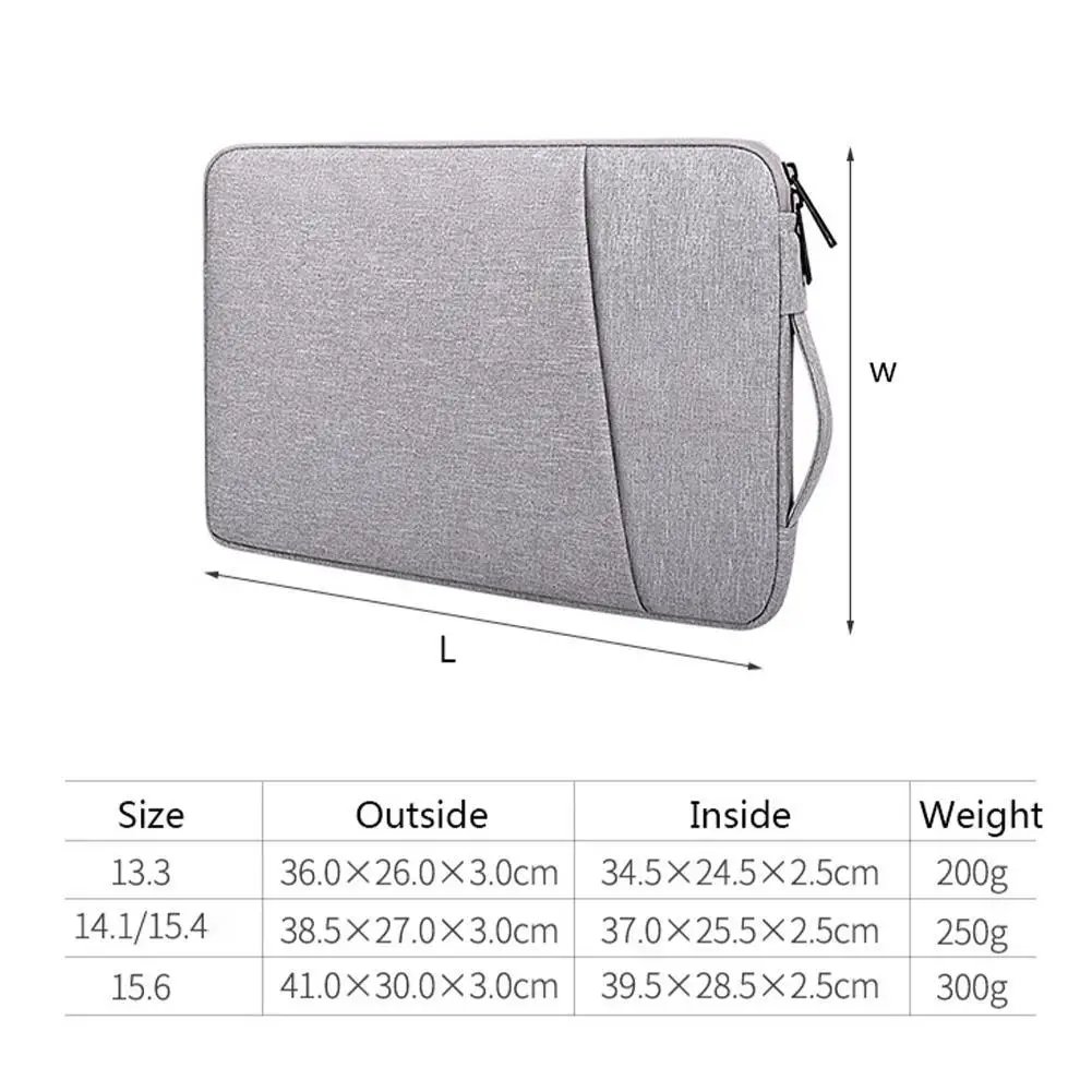 

Portable Waterproof Laptop Case Notebook Sleeve Hand Bag 13.3 14.1-15.4 15.6 inch For Macbook Pro Computer PC Bag Xiami Laptop