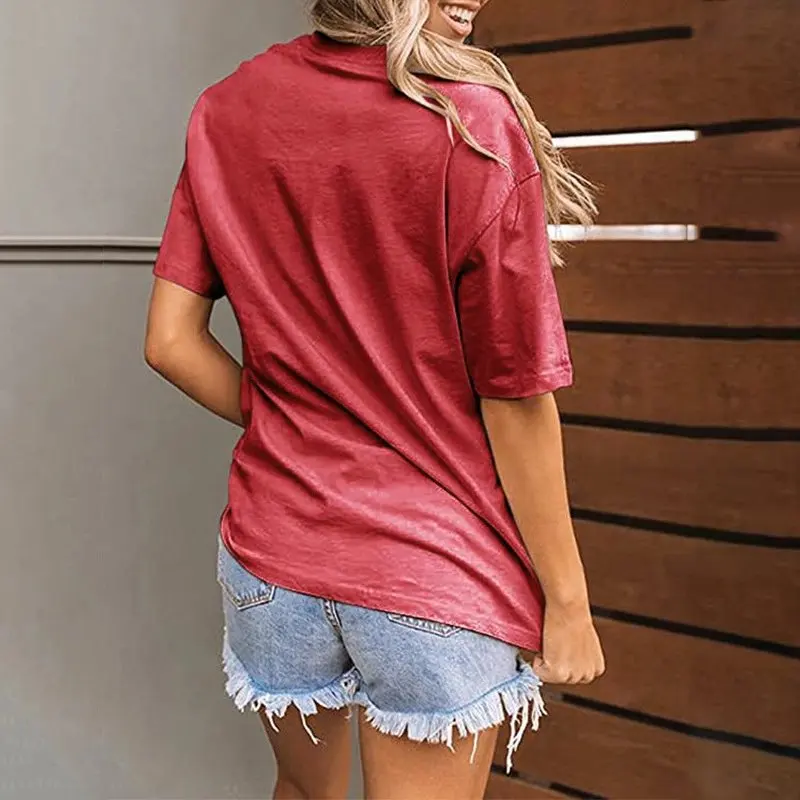 

T Shirt Women Burnt Out Holes Tee Shirts Kiss Leopard Lip Print Tops Summer Cotton Casual Wear Clothing Bottoming