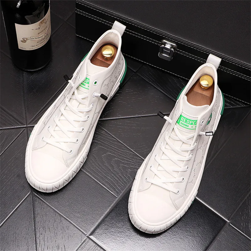 

Spring High Quality Luxury Designer Men Sneakers Hip Hop High Tops Casual Platform Shoes Trainers Zapatillas Hombre