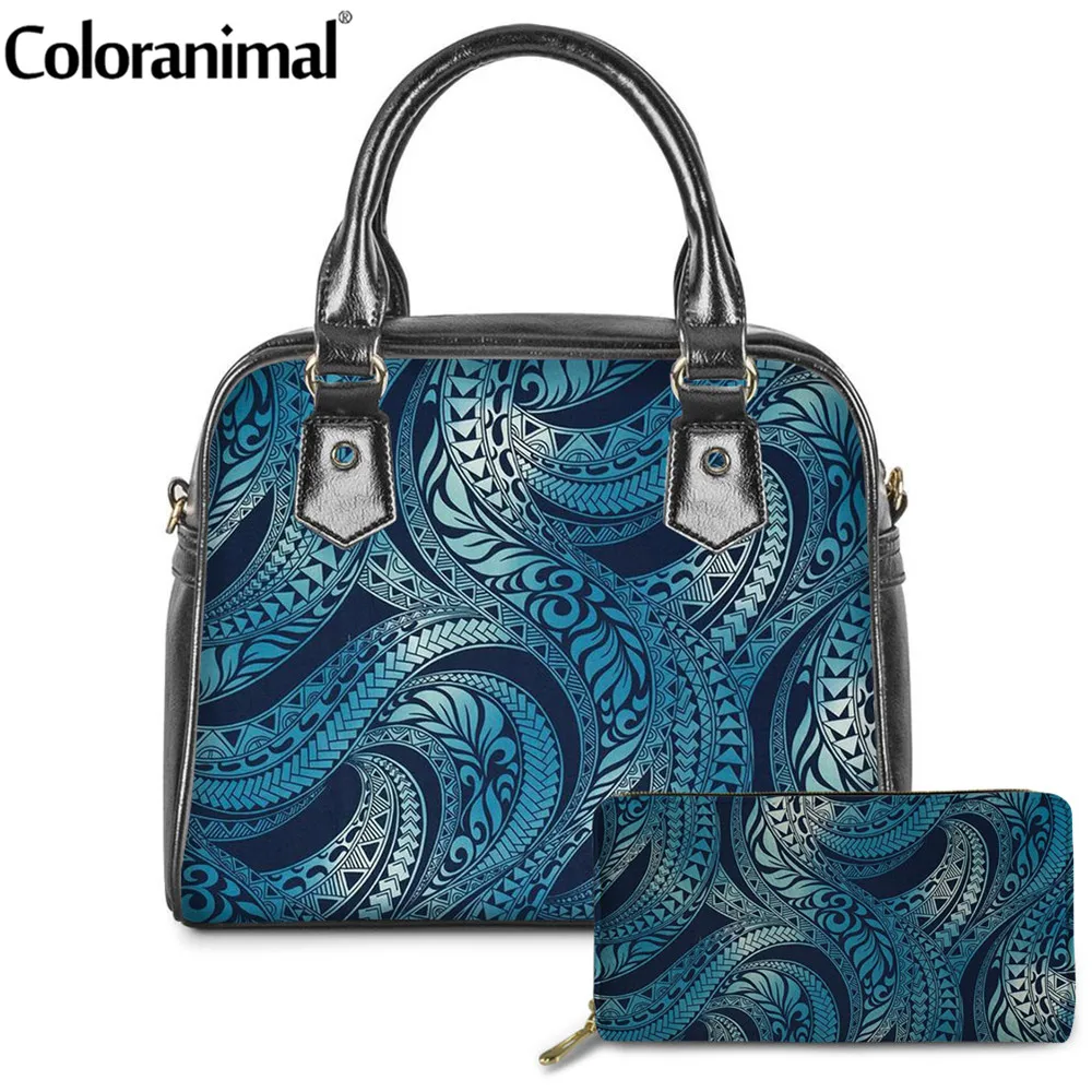 Брендовые Роскошные дамские сумочки Coloranimal из гавайской ткани с узором сумки на