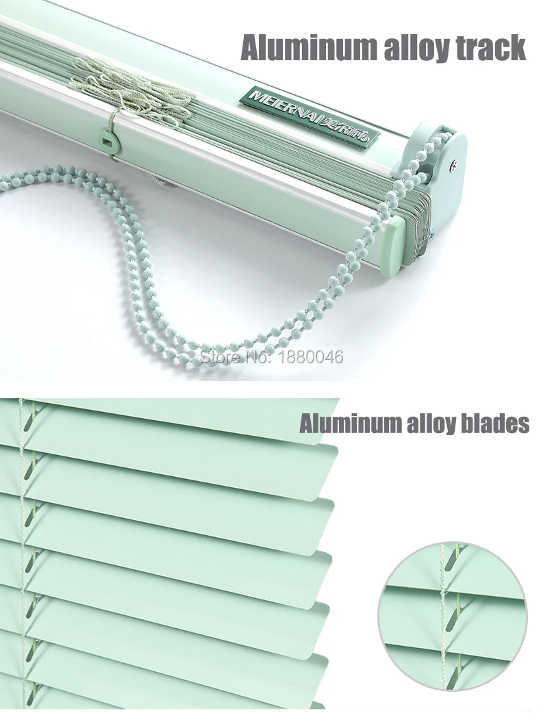 Новинка 2021 модные пасторальные зеленые роликовые жалюзи из алюминиевого сплава