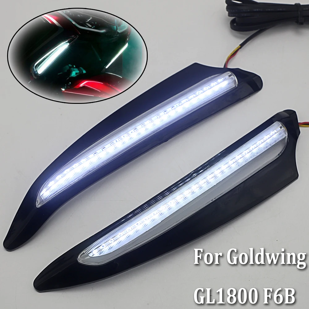 GoldWing-Luz LED delantera iluminada para motocicleta, Kit de señal de giro para HONDA Gold Wing F6B GL1800, 1800, 2018, 2019, 2020, GL 2021