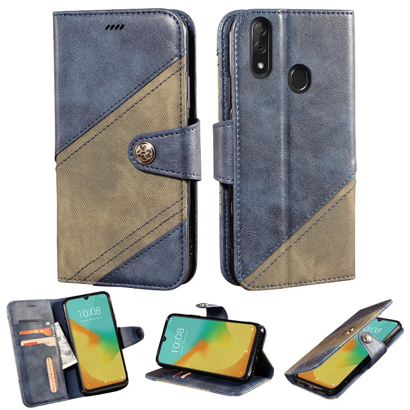 Чехол для ZTE Blade V10 кожаная задняя Противоударная крышка бампер флип чехол
