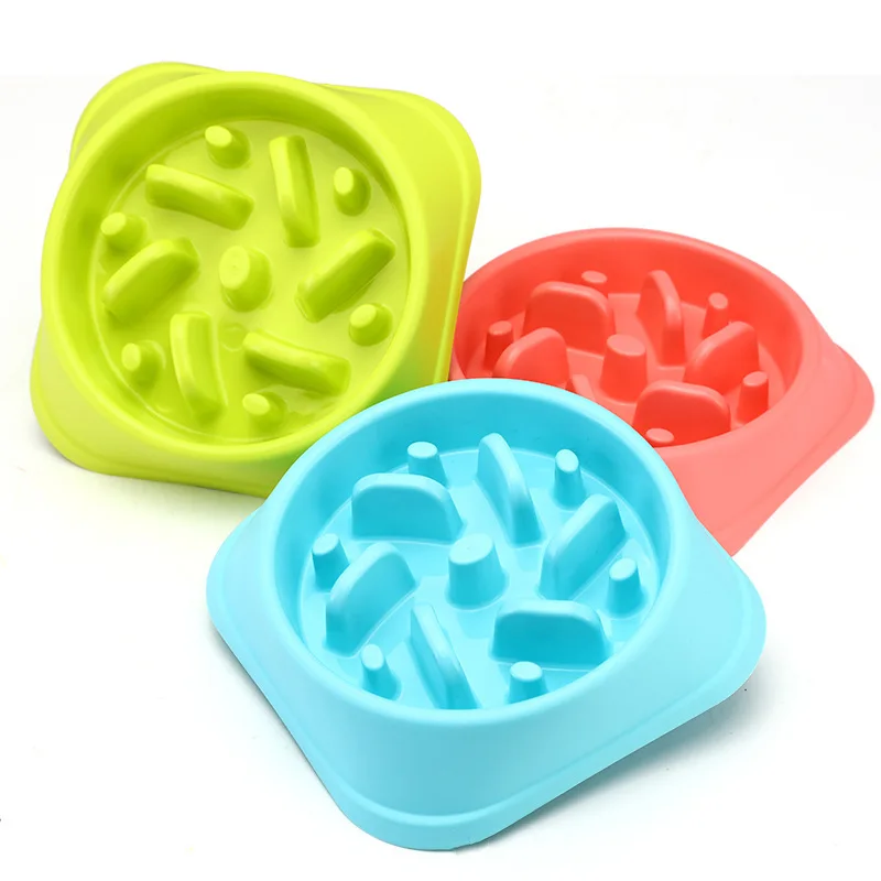 

Slow Food Pet Bowl Puzzle Feeder Anti-choke Non-slip Thick Dog Bowl Eating Training Feeder Dish Pet Supplies Accessories