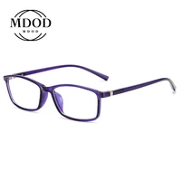 2021 new fashion women men blue film myopia glasses retro plastic frame square students myopia glasses frame 1 0 to 6 0