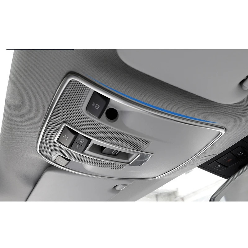 

Car styling Interior Front Reading Light Cover Trim Lamp Frame sticker For Mercedes Benz A/B class GLA X156 CLA C117 Accessories