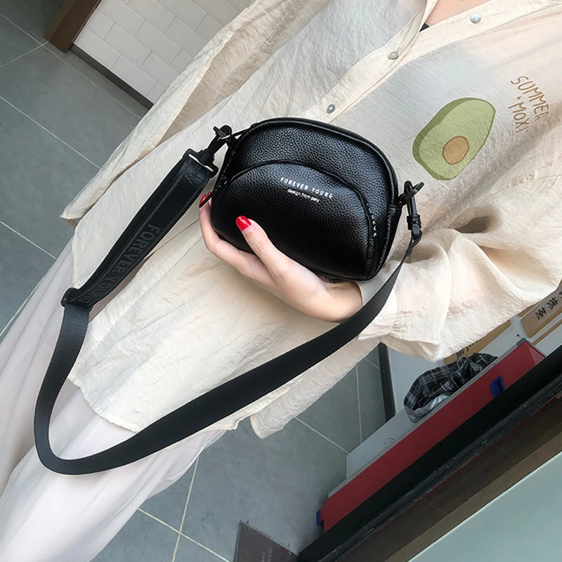 Женская сумка-мессенджер из натуральной кожи Маленькая вечерняя сумка через