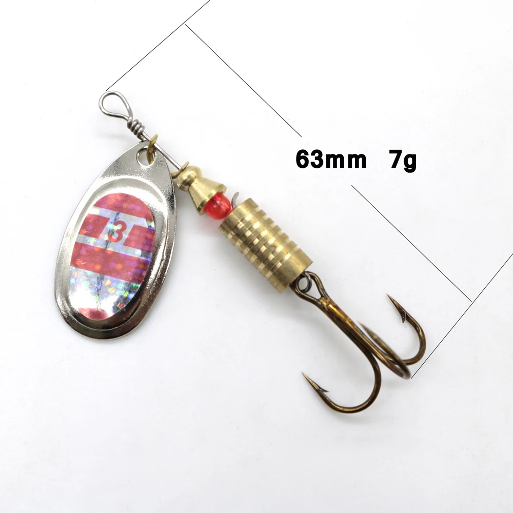 

10pcs Sequin Bait Metal Fishing Lures Wobbler Spinner Bait Artificial Bass Hard Sequin Metal Steel Hook Lures With Portable Box