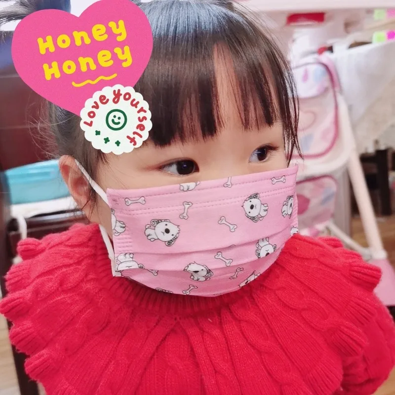 

Kids Face Masks Disposable 3 Layers Anti-Dust Mask Facial Protective Cover Mask Set Anti-Dust Anti-fog anti-viru Salon Earloop
