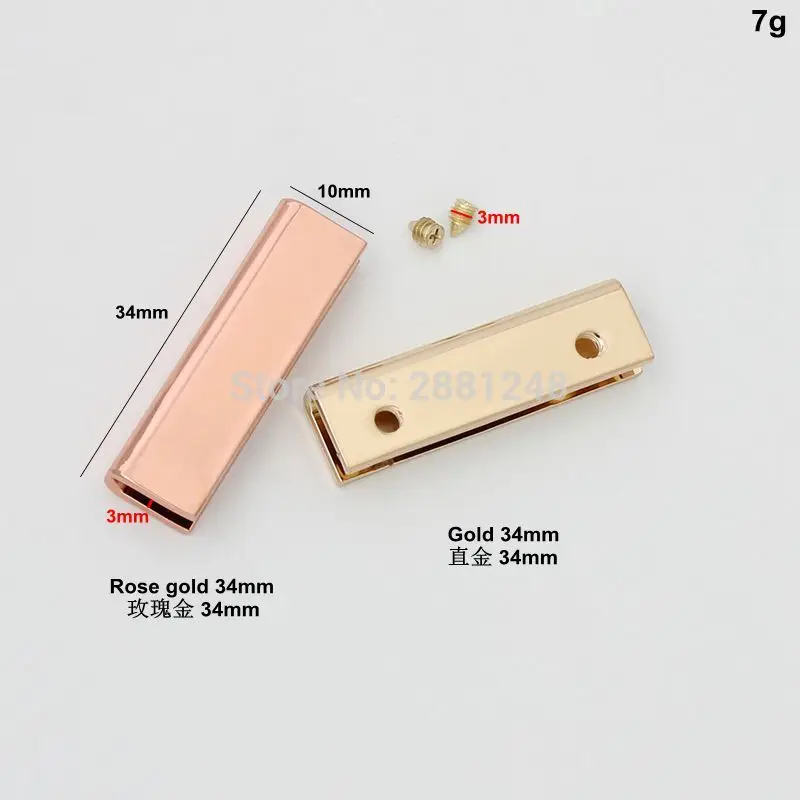 10-30pcs 8 colors 20mm 25mm 34mm 38mm rainbow bag decoration clips in screws straps finished clasp fashion belt clasp wholesale