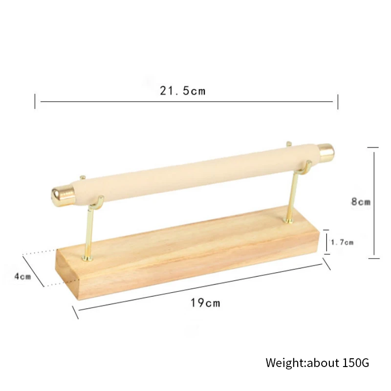 Wooden Jewelry Display Stand Ring Holder T-Bar Display Bracelets Anklets Jewelry Display Stand Packaging Jewelry Tool
