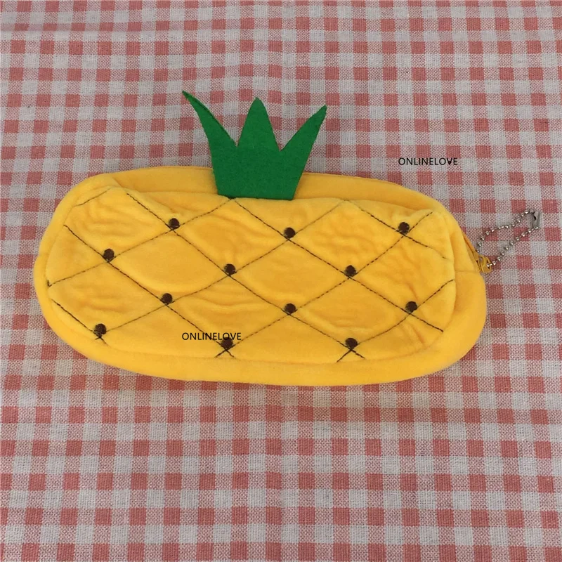 Плюшевая сумка с изображением фруктов ананасов 8 см 11 искусственная карманная