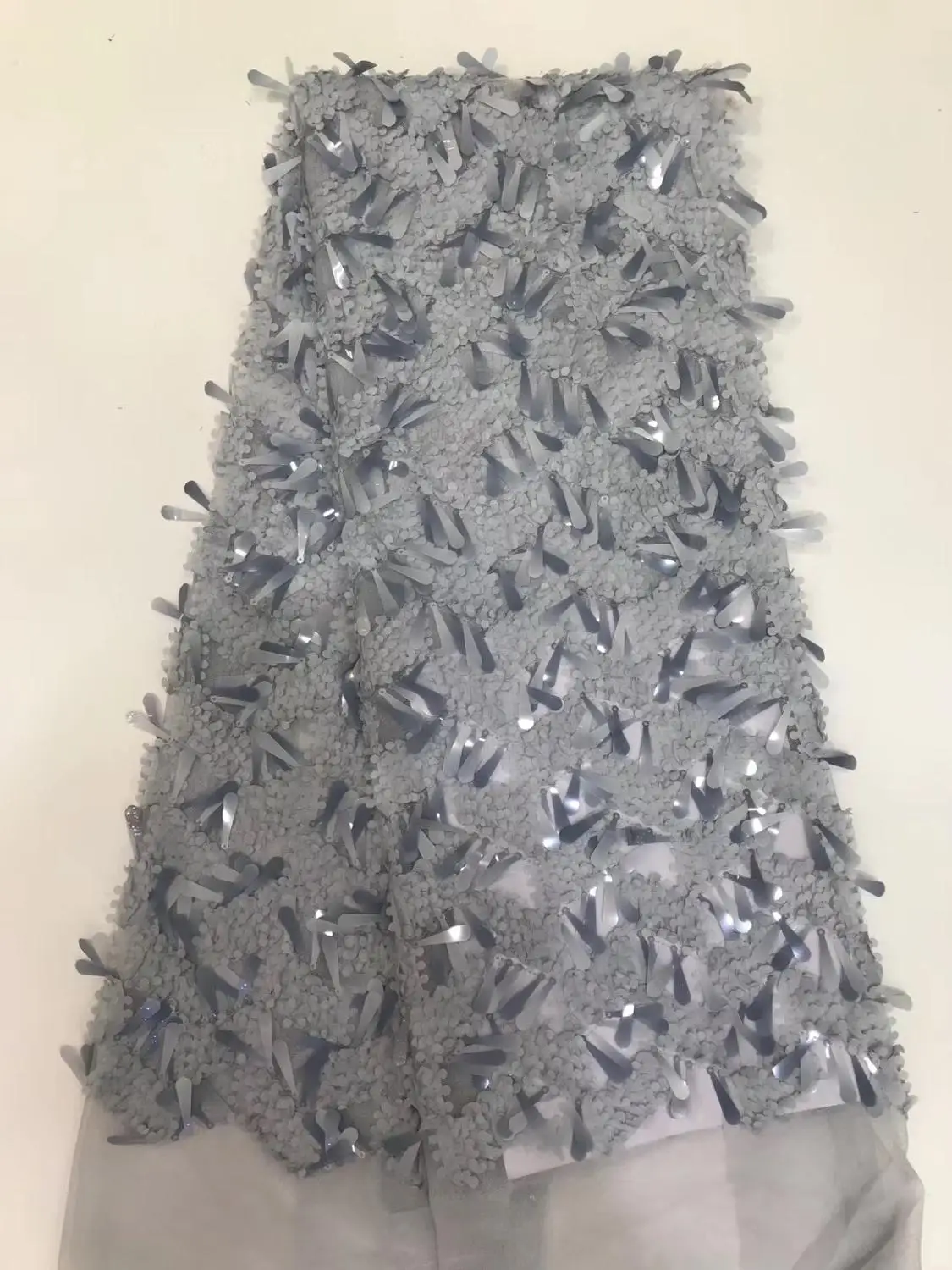 newest style with sequin Modern design French net lace fabric African sequins embroidery tulle for party dress | Дом и сад