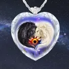 Женское ожерелье с подвеской в виде сердца