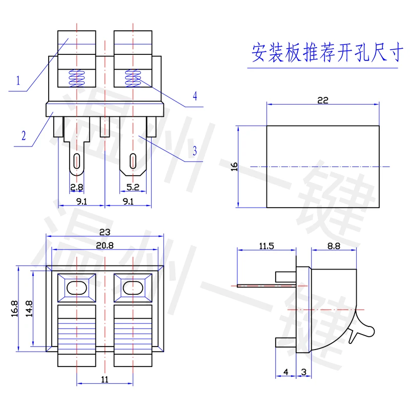 10 шт. 2-битный зажим для подключения внешней проводки | Обустройство дома