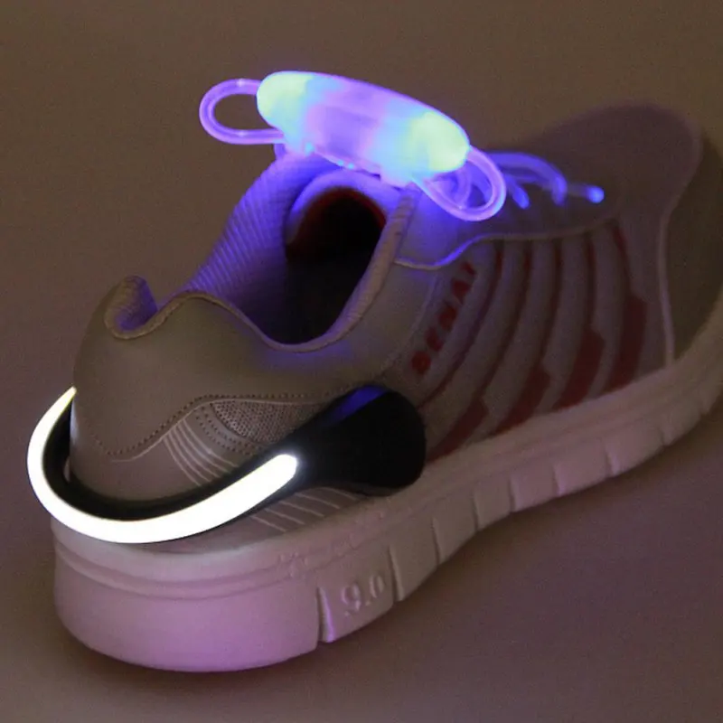 LED Luminous Shoes Clip Outdoor Bicycle LED Luminous Night Running Shoe Safety Clips Cycling Sports Warning Light for Safety