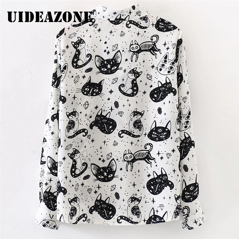 Женская блузка с длинным рукавом Харадзюку уличная одежда|Блузки| |