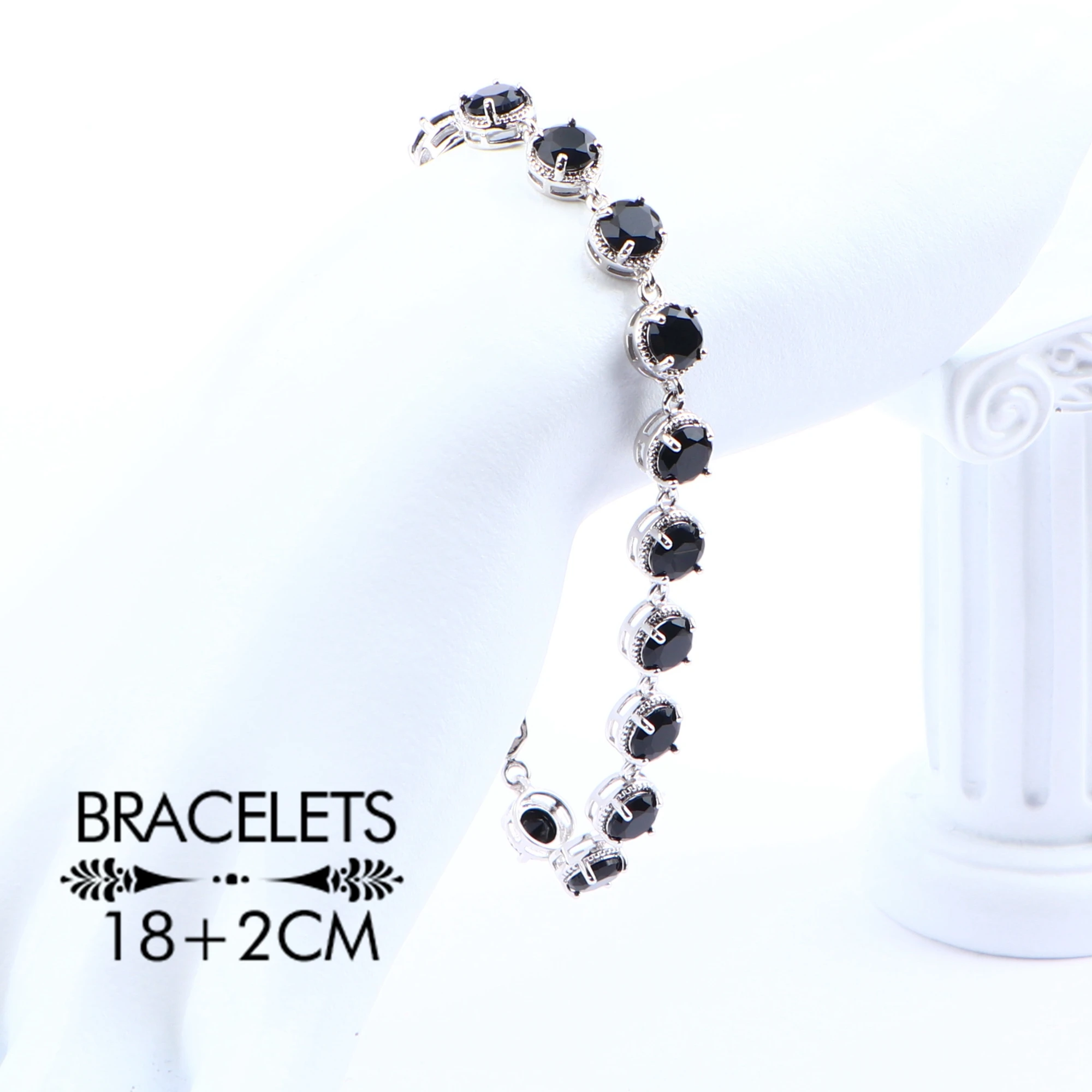 Женский костюм роскошный комплект свадебных украшений из серебра 925 пробы с