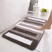 geometric anti slip bath rug water absorption microfiber bathroom mat set shower room floor carpet foot pad for door entrance