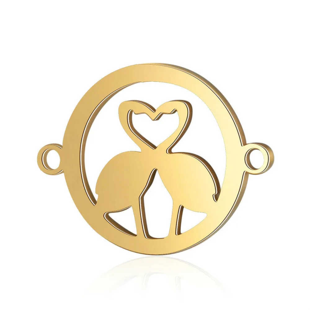 Подвески для изготовления ювелирных изделий браслет Лебедь из нержавеющей стали