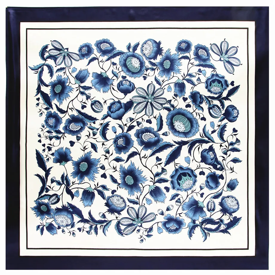 2021 новый бренд зимний шарф с подсолнухом Женская Косынка женский платок модные