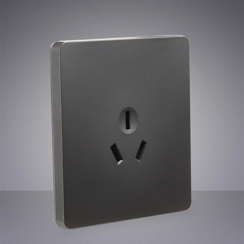 2pcs Home Improvement Electrical Wall Socket MK Gray 86 Type Three Holes 16A for Air Conditioner Water Heater | Обустройство дома