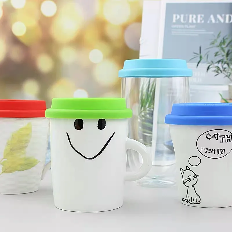 Герметичная крышка для чашки силиконовая изоляция термостойкая Пылезащитная