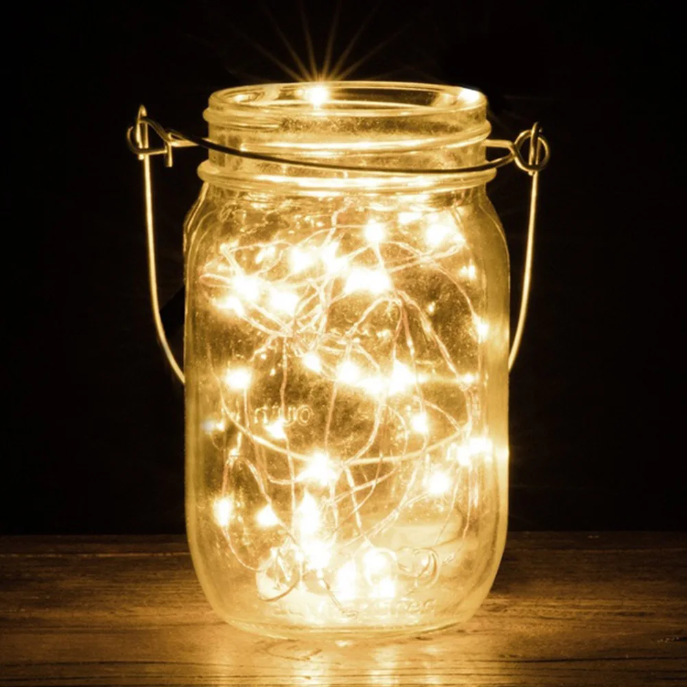 

Fairy Garden Wedding 20 LED Battery Operated Waterproof Home Party Decoration Copper Wire Indoor Outdoor Light String