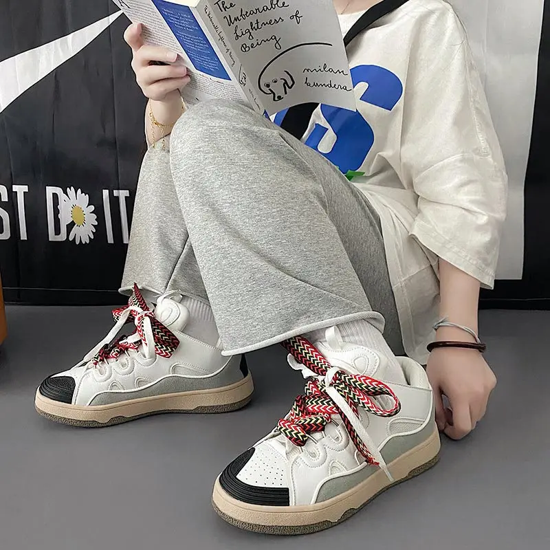 New Fashion Superstar Pink Sneakers Women Comfort Platform Women's Designer Sneakers Color Lace Cute Casual Board Shoes Women