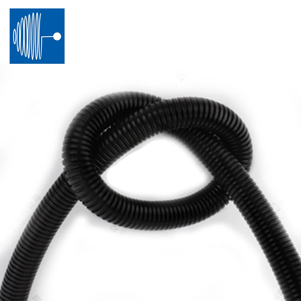 TRIUMPHCABLE прямой пластиковый огнеупорный гофрированный трубопровод с черной